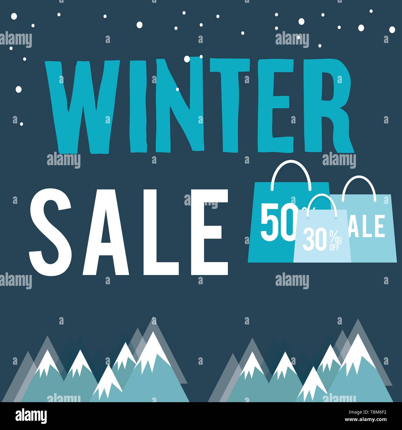 Winter Promo Background December promo Stock Vector Images - Alamy