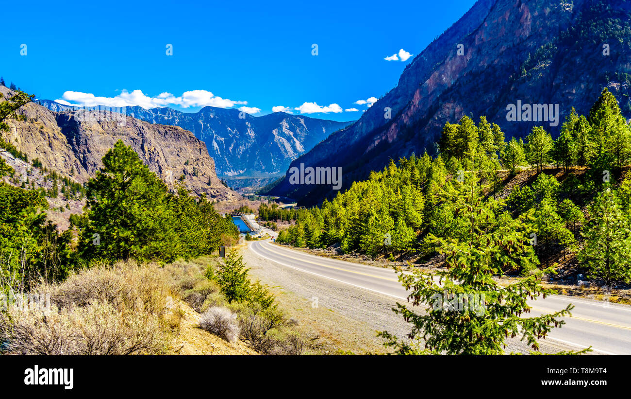 The Coast Mountain Range at the Duffey Lake Road near the town of Lillooet in British Columbia, Canada Stock Photo