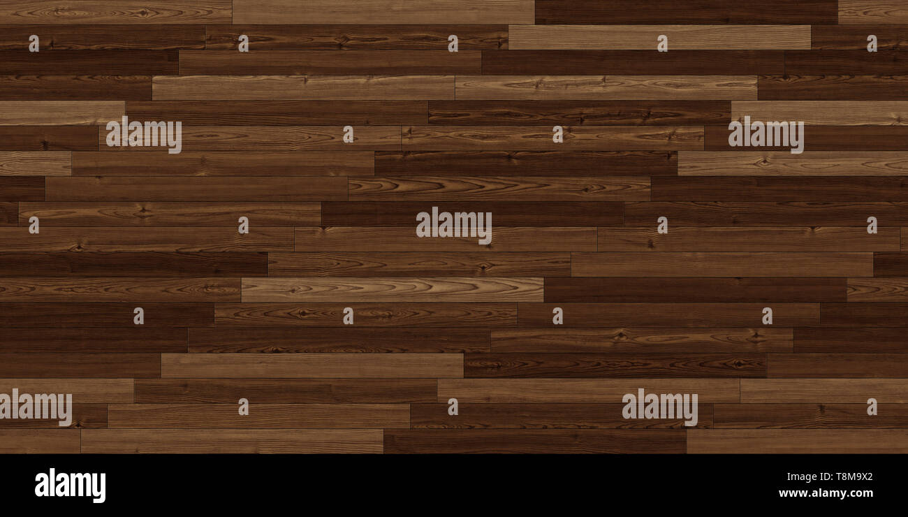 Seamless wood parquet texture linear dark brown various Stock Photo