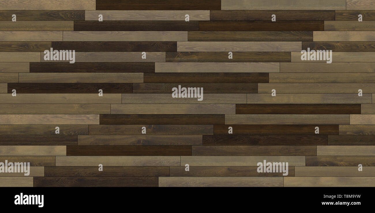 Seamless wood parquet texture linear dark brown various Stock Photo