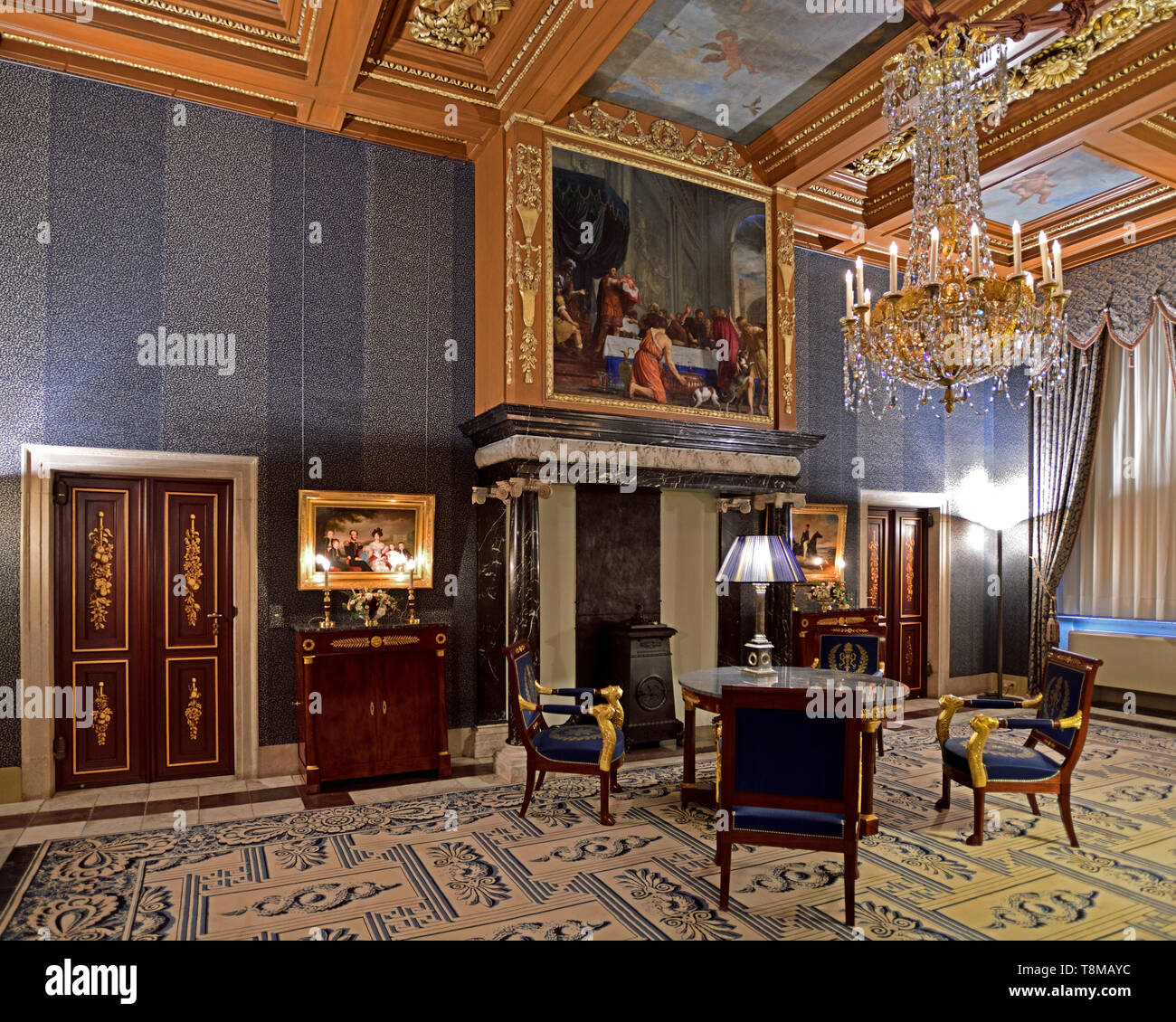 Photographed in the Royal Palace of Amsterdam April 2019 Stock Photo