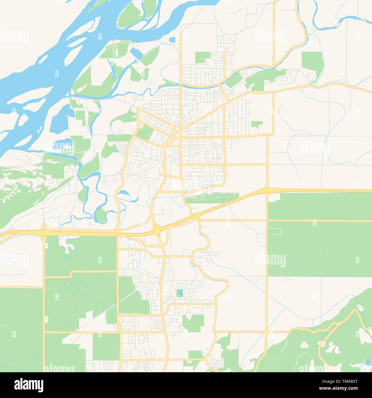 Street Map Of Chilliwack Bc Empty Vector Map Of Chilliwack, British Columbia, Canada, Printable Road Map  Created In Classic Web Colors For Infographic Backgrounds Stock Vector  Image & Art - Alamy