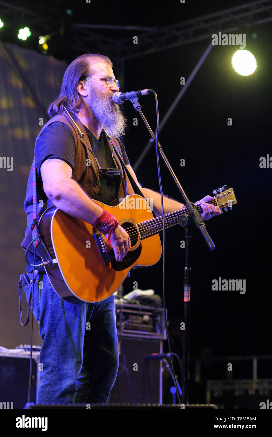 Steve Earle performing at the Wickham Festival,  England, UK. August 16, 2014. Stock Photo