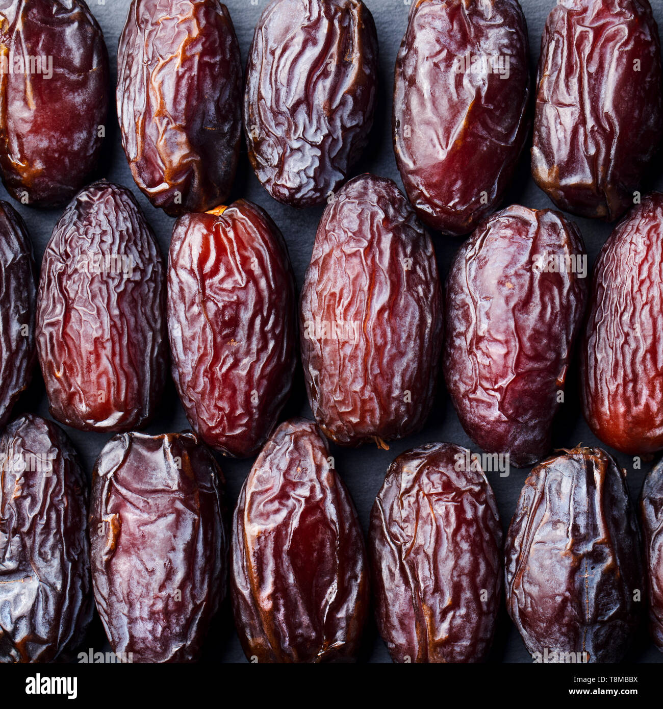 Fresh Medjool Dates background. Healthy organic product. Top view Stock ...