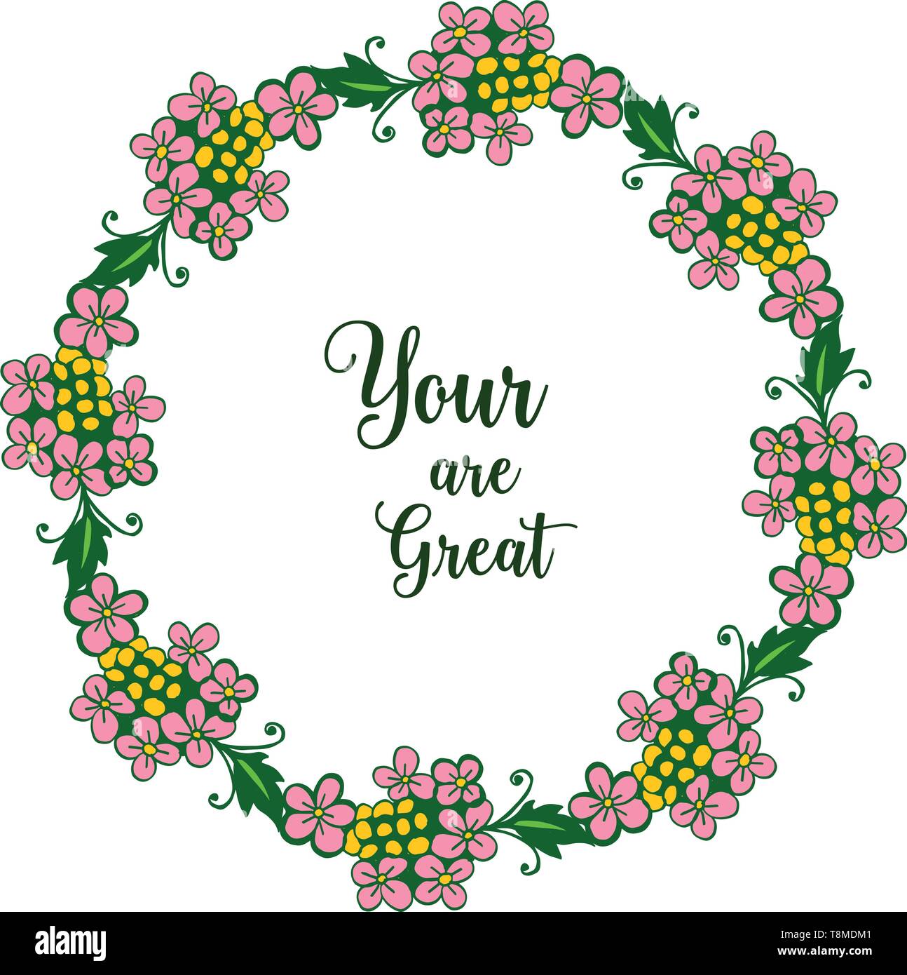 Vector illustration invitation card your are great with various pattern ...