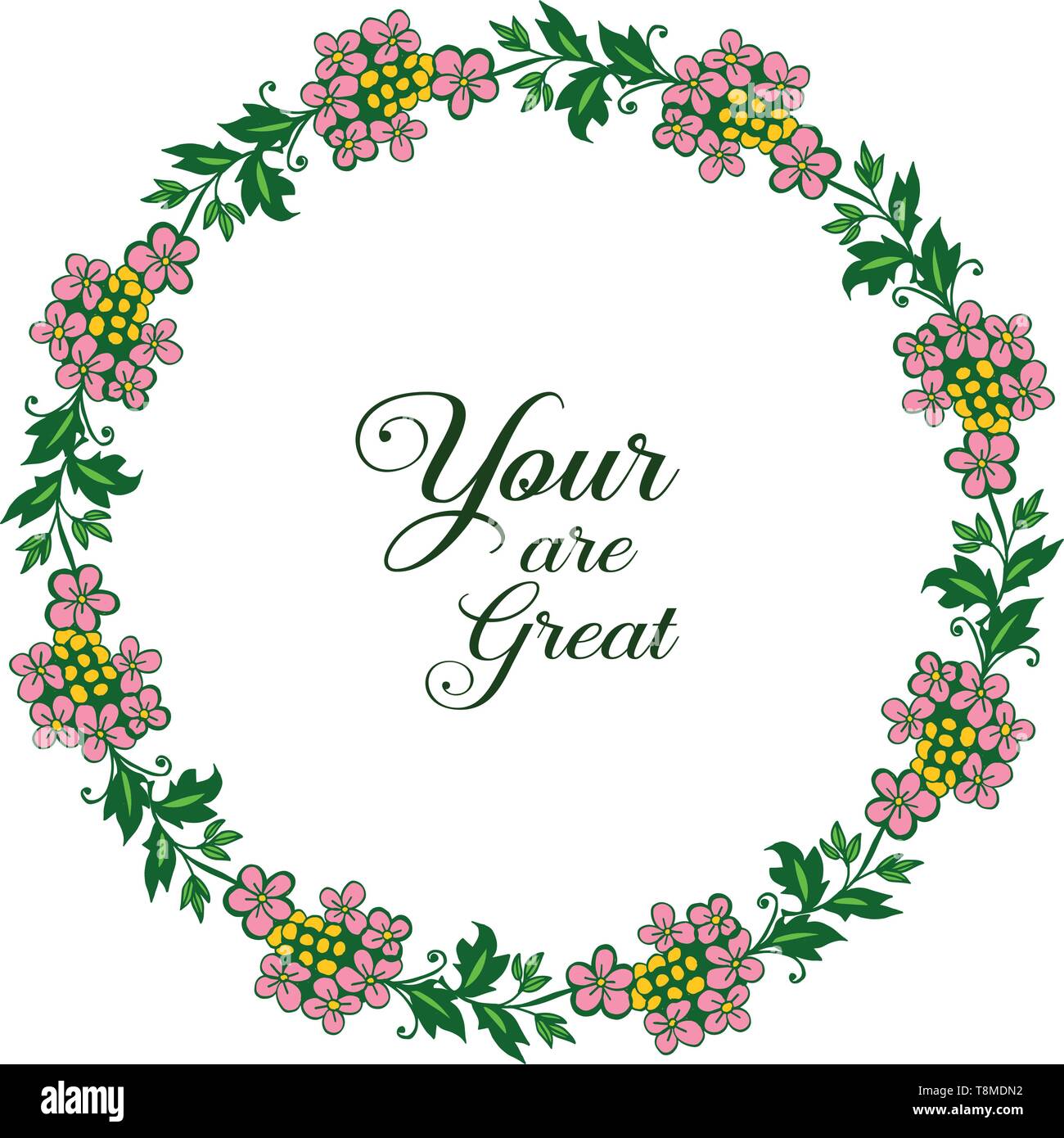 Vector illustration invitation card your are great with various pattern ...