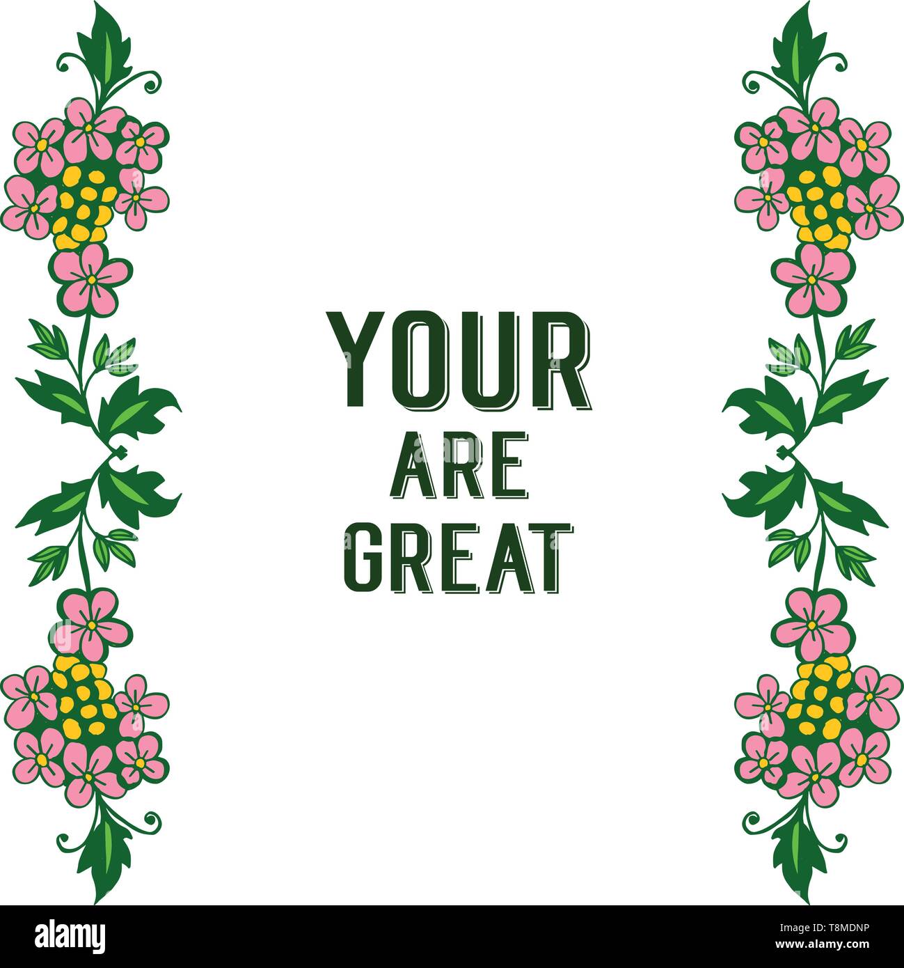 Vector illustration invitation card your are great with various pattern ...