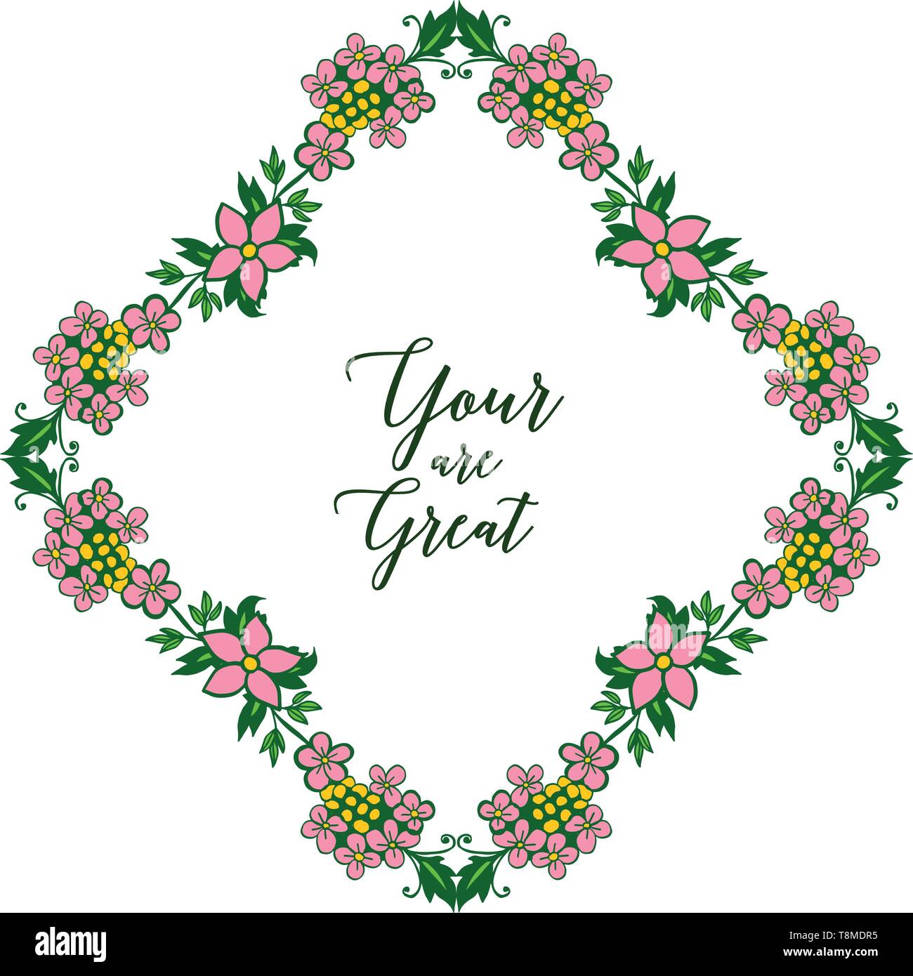 Vector illustration invitation card your are great with various pattern ...