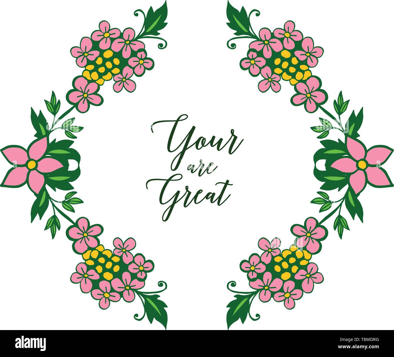 Vector illustration invitation card your are great with various pattern ...
