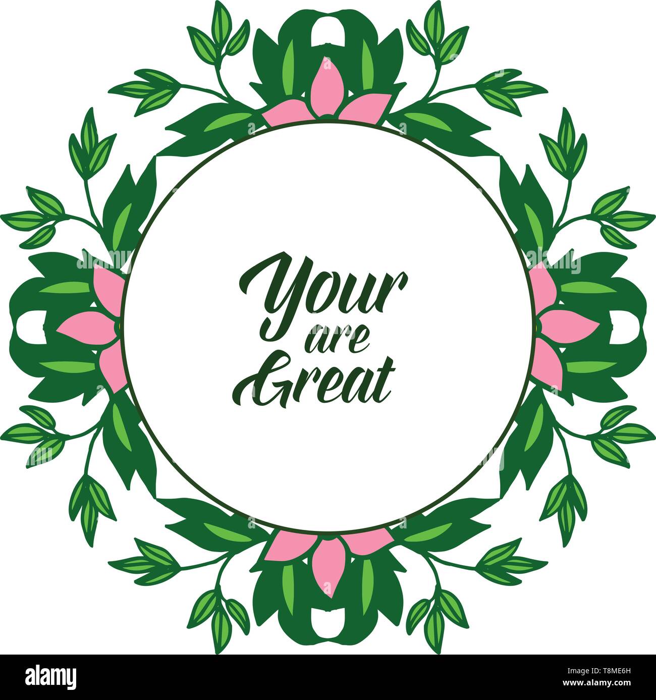 Vector illustration decorative card your are great with artwork ...