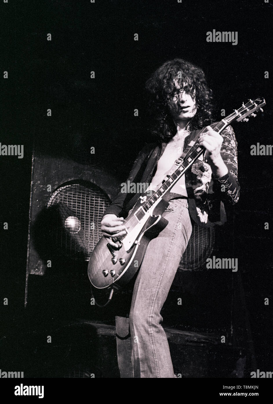 GERMANY - MARCH: Jimmy Page from Led Zeppelin performs live GERMANY - MARCH: Jimmy Page from Led Zeppelin performs live