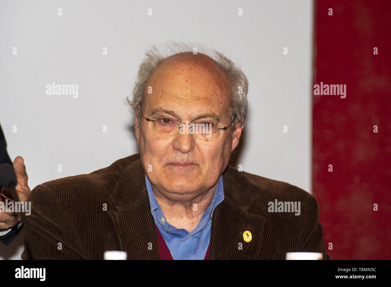 Franco Ossola, guest during the XXXII Turin International Book Fair at Lingotto Fiere on May 13, 2019 in Turin, Italy. (Photo by Antonio Polia / Pacific Press) Stock Photo
