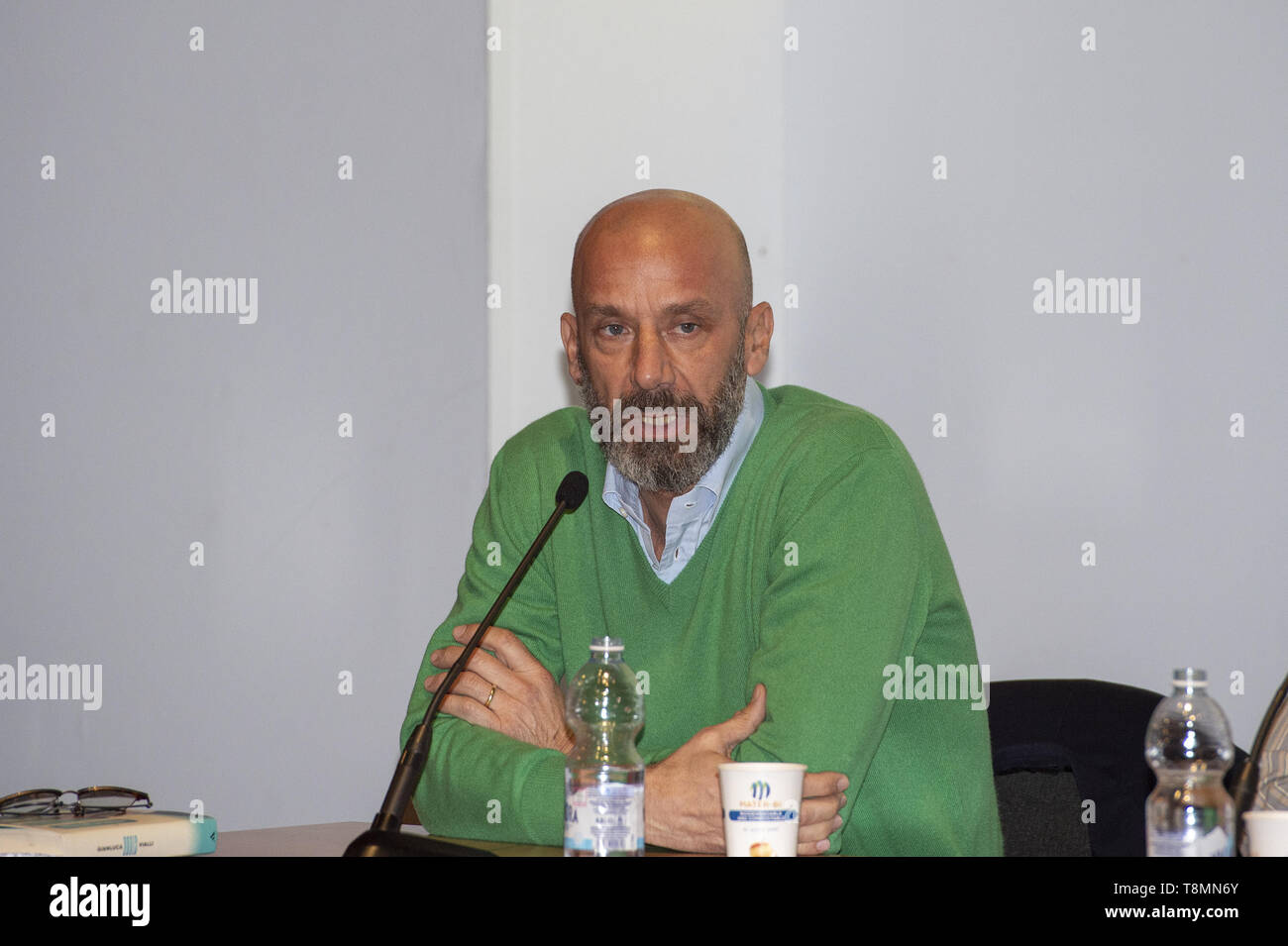 Gianluca Vialli guest during the XXXII Turin International Book Fair at Lingotto Fiere on May 13, 2019 in Turin, Italy. (Photo by Antonio Polia / Pacific Press) Stock Photo