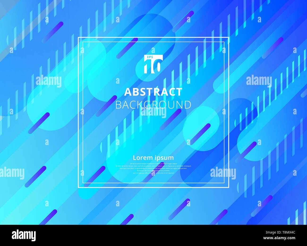 Abstract blue background geometric dynamic rounded shapes diagonal with ...