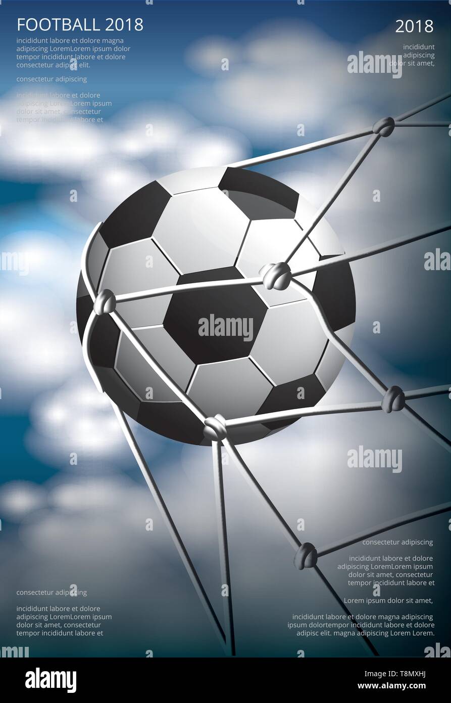 Soccer Football Poster Vestor Illustration Stock Vector Image & Art - Alamy