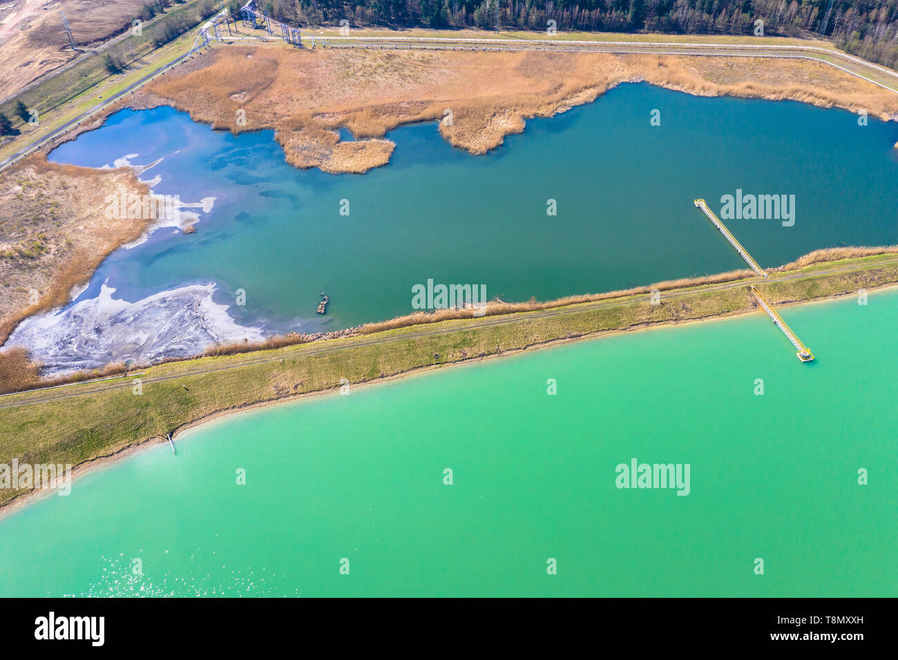 Aerial landscape from the drone Stock Photo - Alamy