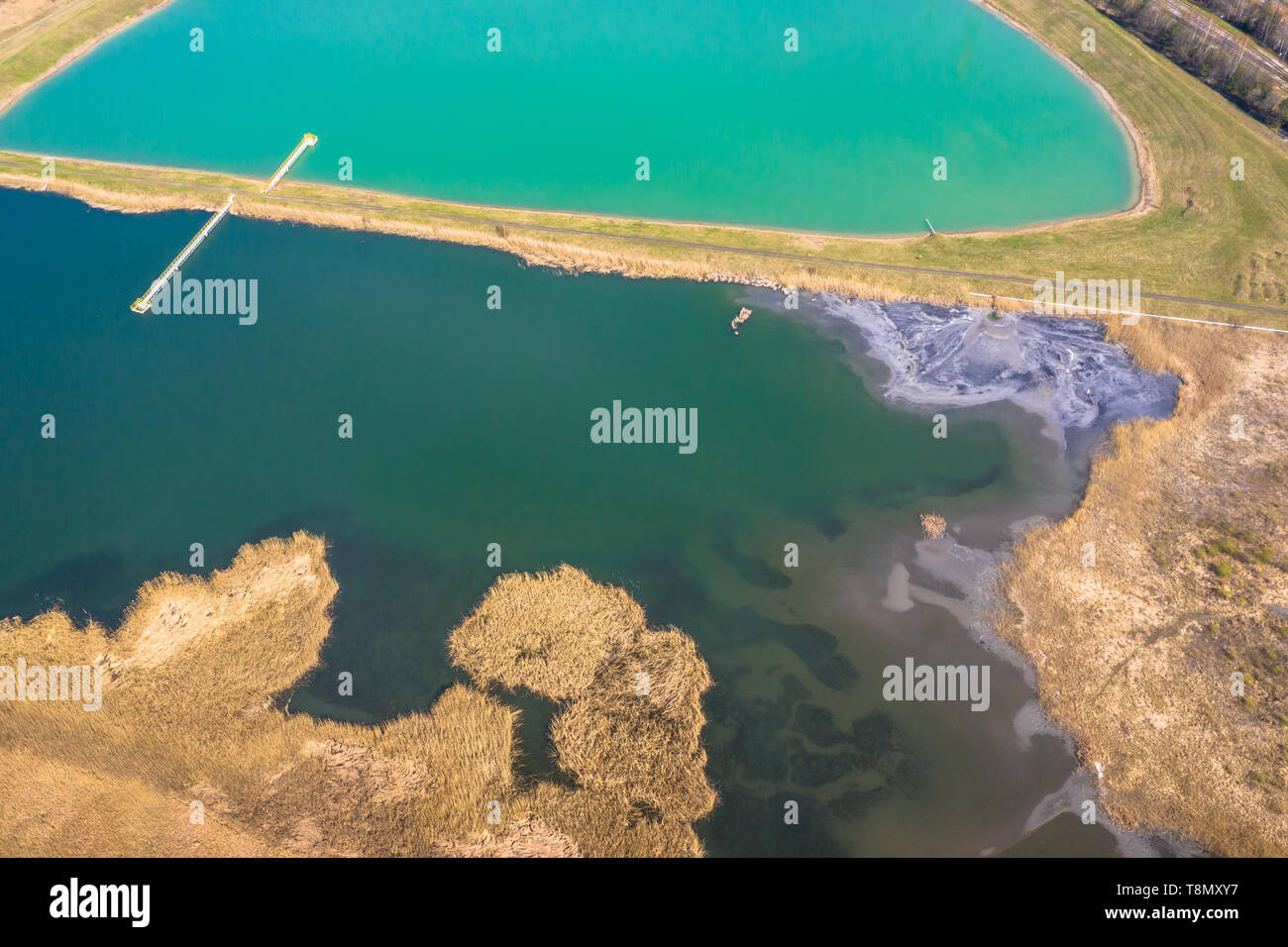 Aerial landscape from the drone Stock Photo - Alamy