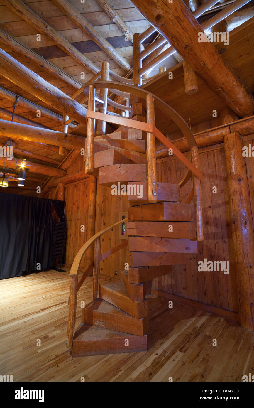 The Grand Hall Displays Many Rustic Construction Features In This