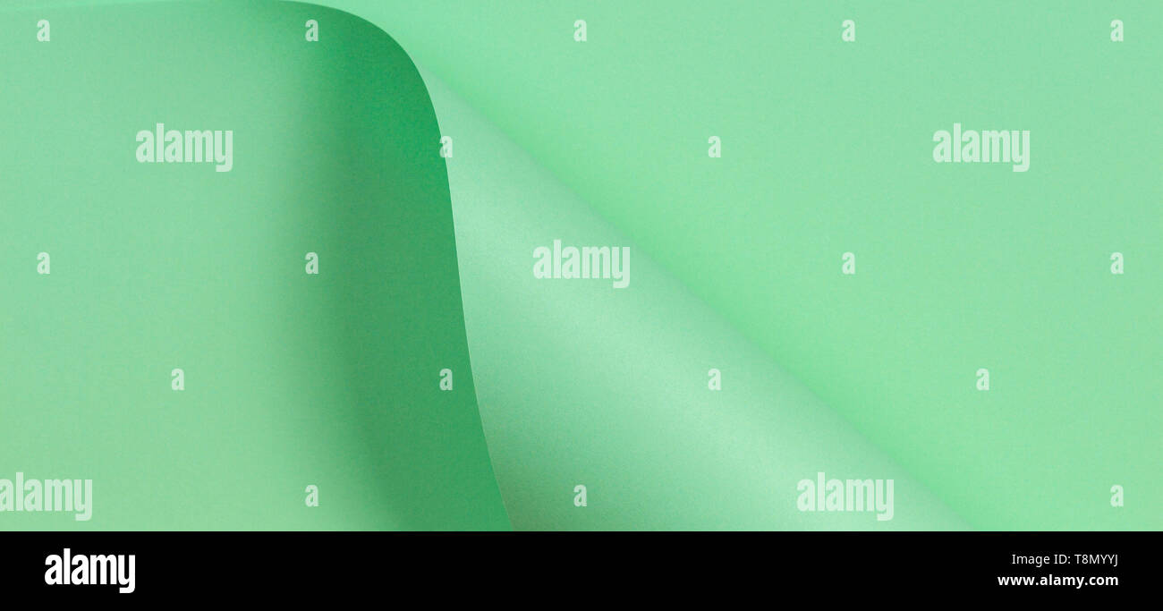 Abstract geometric shape pastel green paper background Stock Photo Alamy