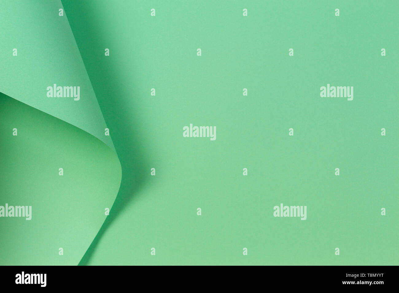 Abstract geometric shape pastel green paper background Stock Photo Alamy