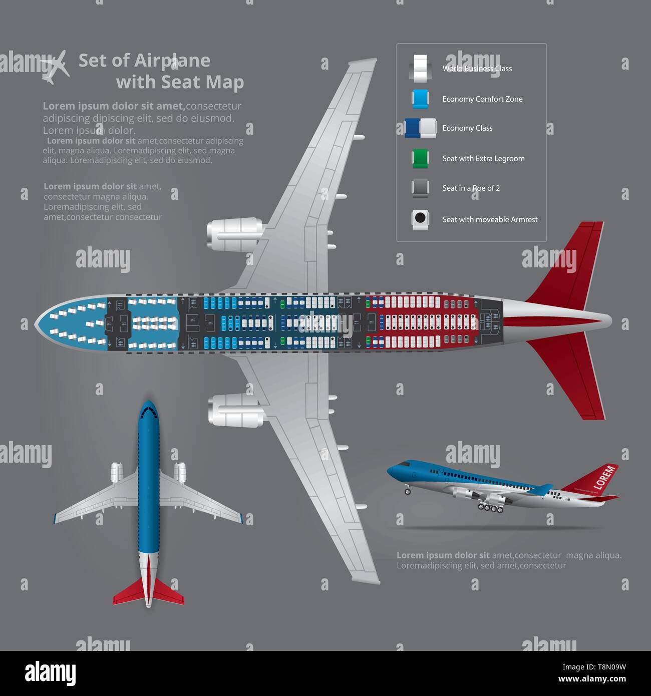 Mapa de asientos del Airbus A330-300