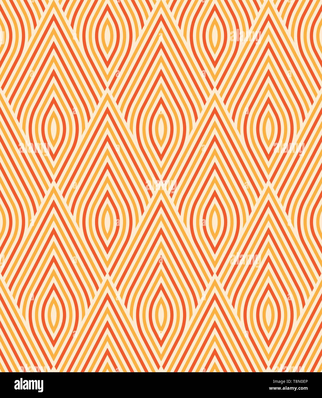 Seamless stripes grid texture with red geometric lines. Stock Vector