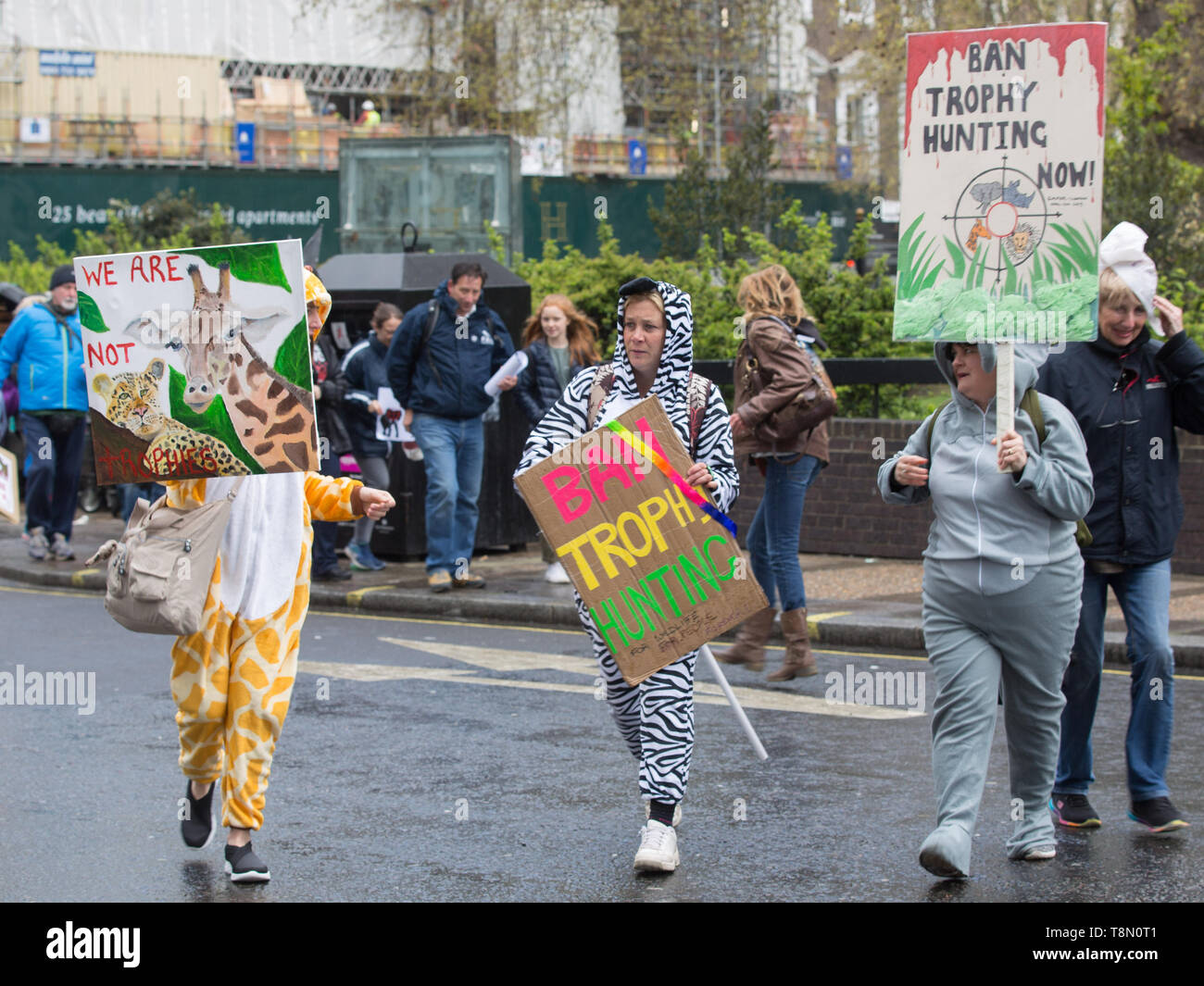 The 5th Global March for Elephants and Rhinos in conjunction with 13th with cities around the world joining in a huge day of action for endangered wildlife.  Featuring: Atmosphere, View Where: London, United Kingdom When: 13 Apr 2019 Credit: Wheatley/WENN Stock Photo