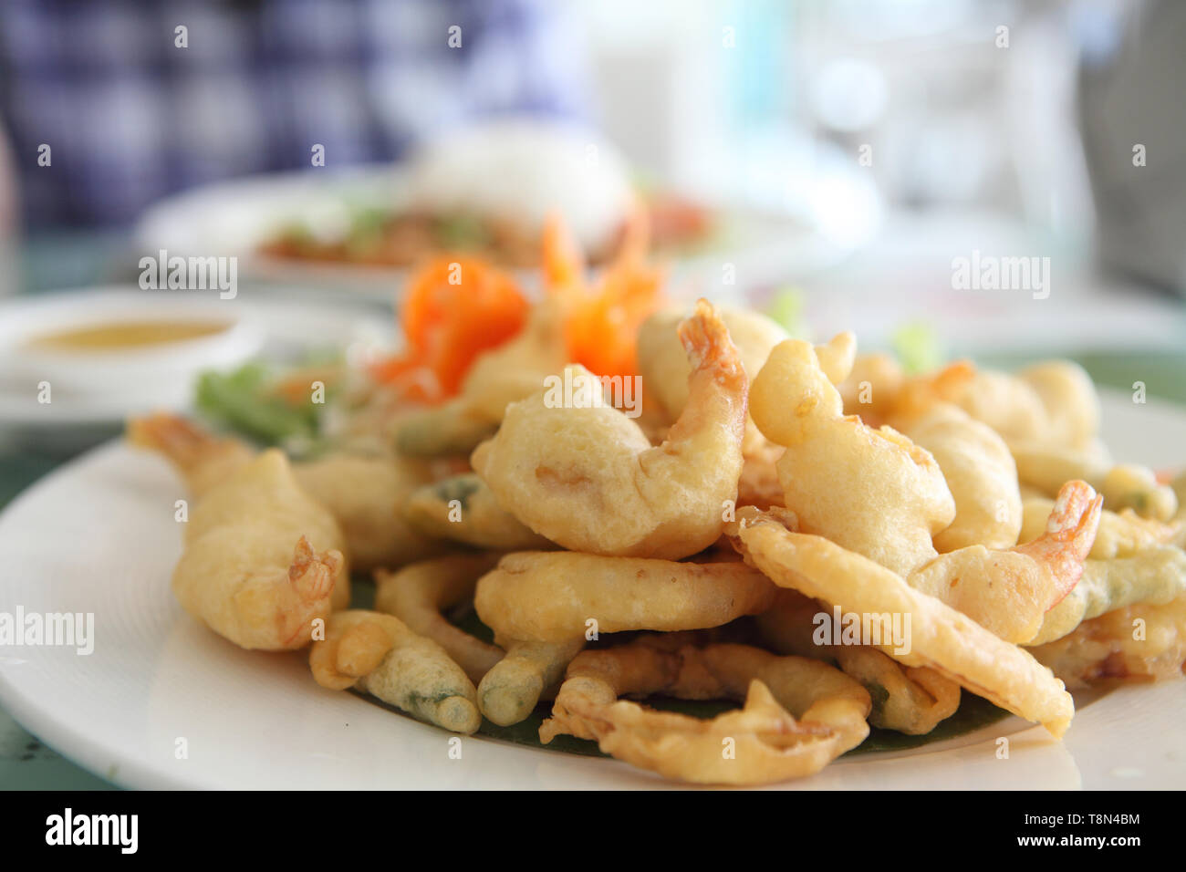 Tempura Fried shrimp Japanese style Stock Photo Alamy