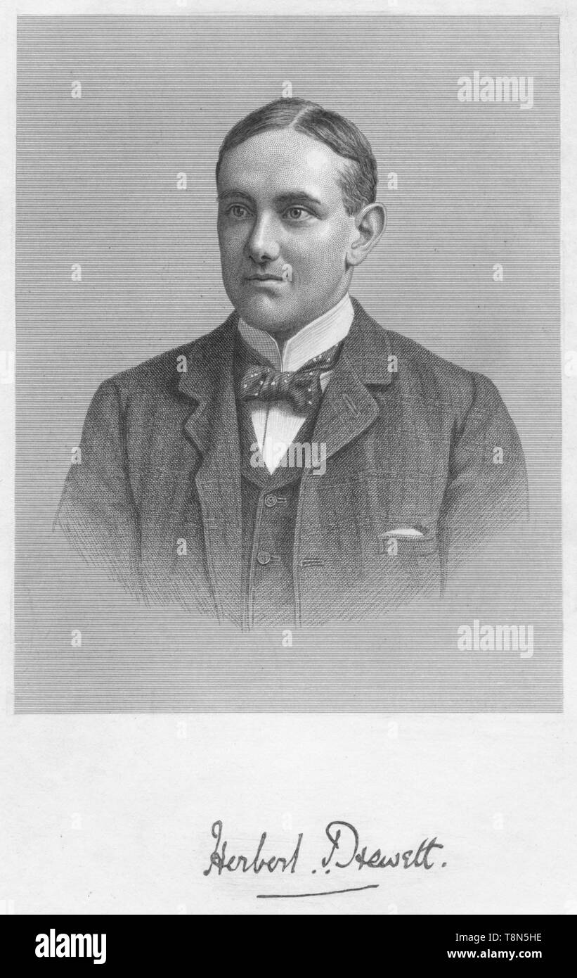'Herbert Drewett', 1893. Creator: William Roffe. Stock Photo