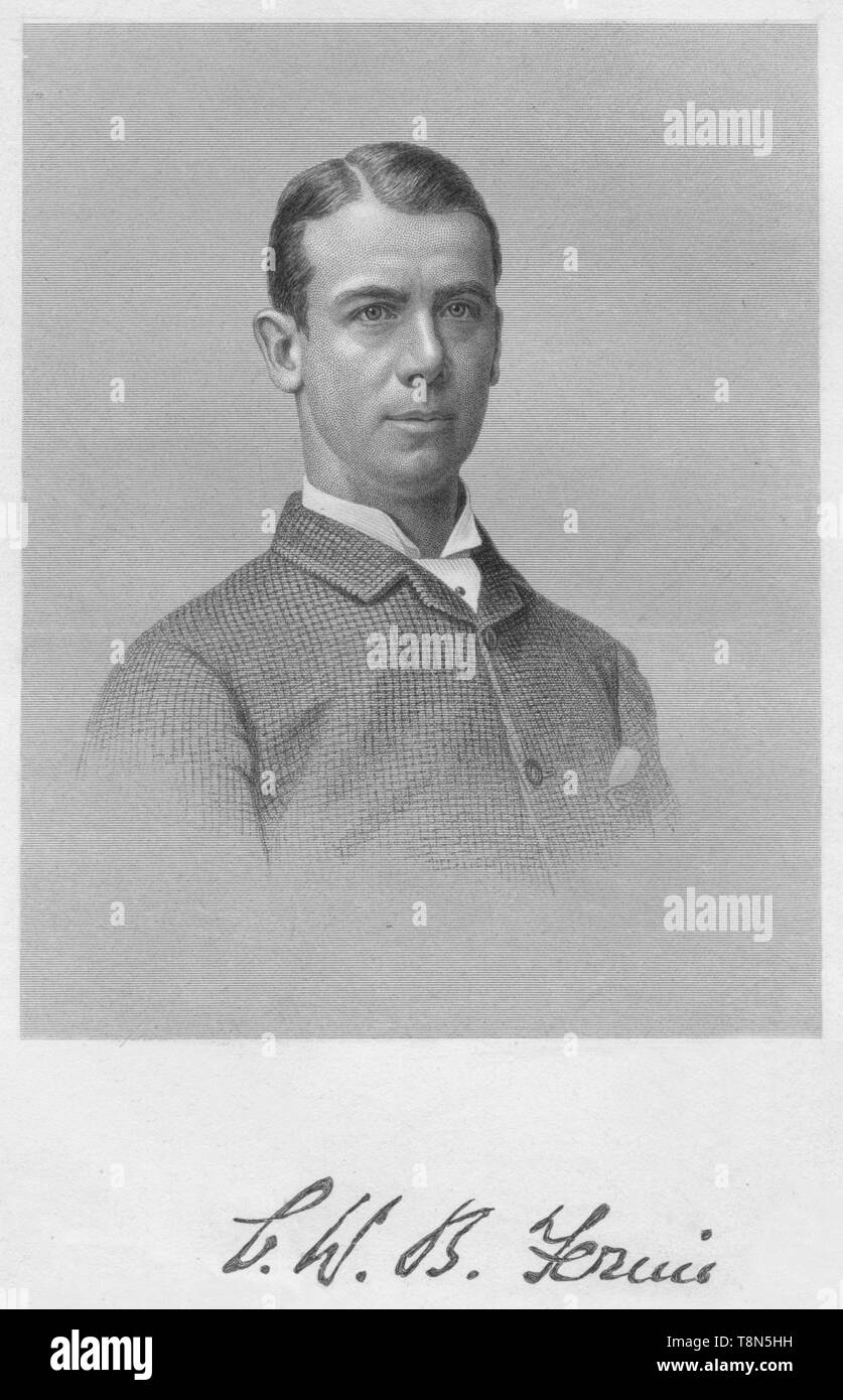 Portrait of a man, 1893.  Creator: William Roffe. Stock Photo