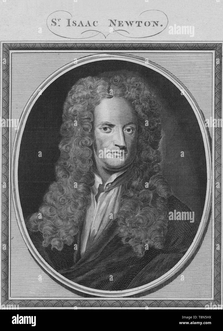 'Sr. Isaac Newton', 1785. Creator: Unknown. Stock Photo