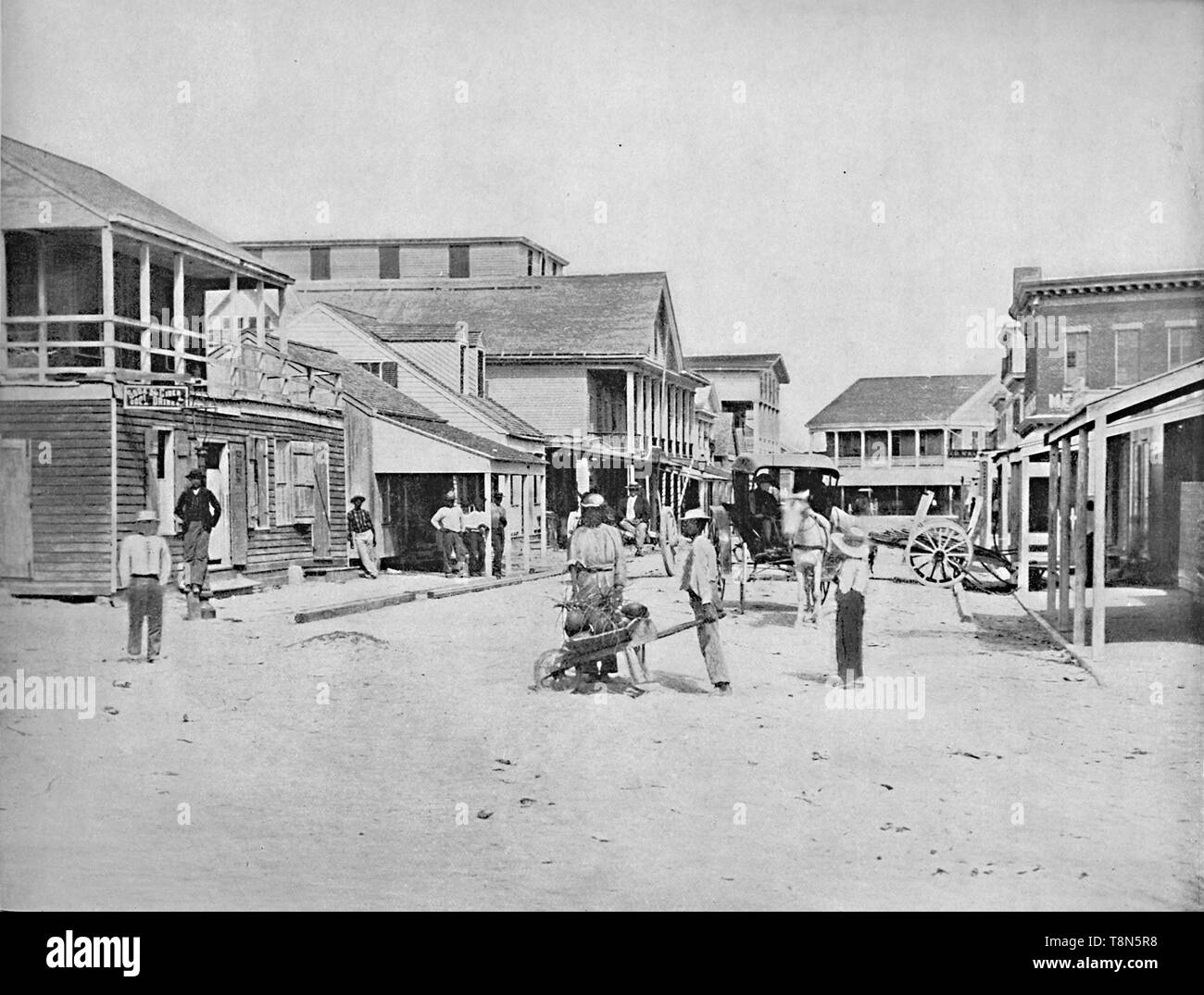 'Street in Key West, Florida', c1897. Creator: Unknown. Stock Photo