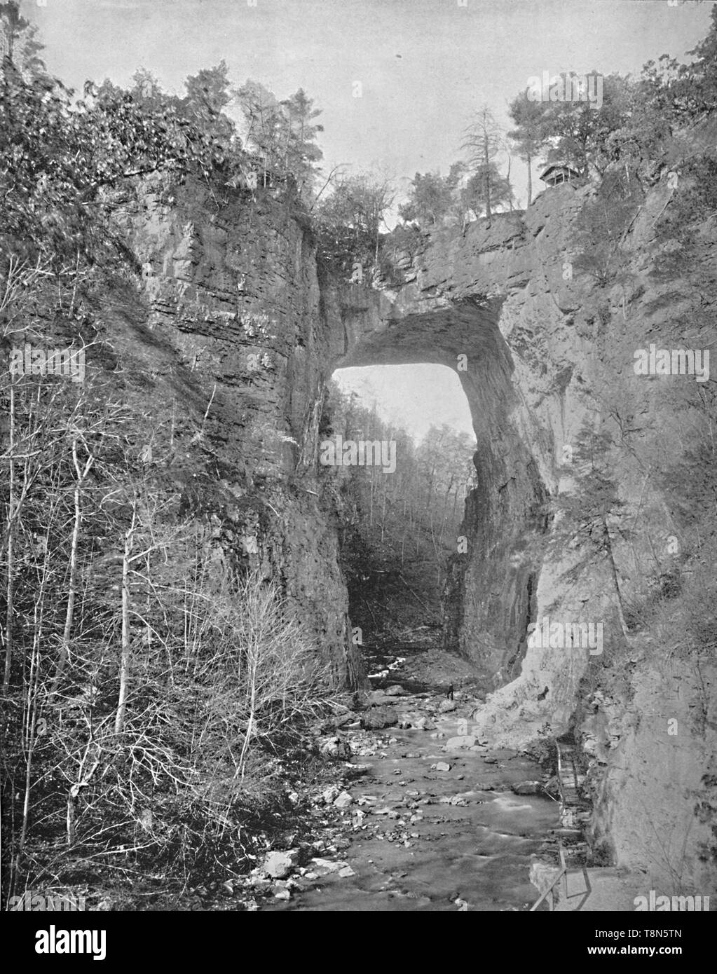 'Natural Bridge, Virginia', c1897. Creator Unknown Stock Photo Alamy