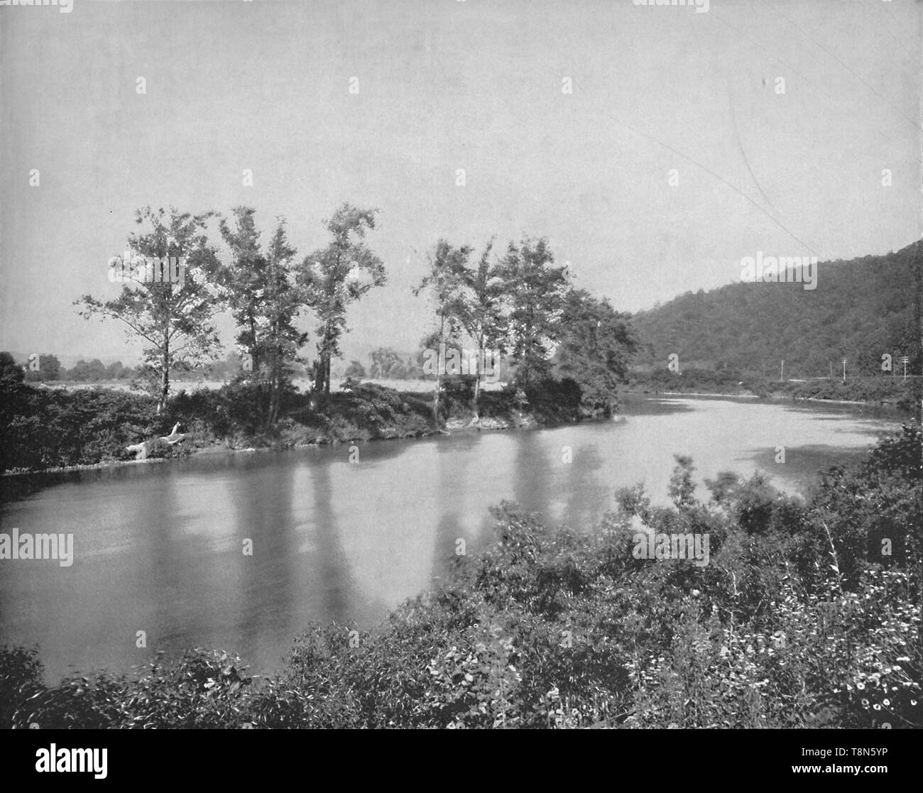 'On the Conemaugh, near New Florence', c1897. Creator: Unknown. Stock Photo
