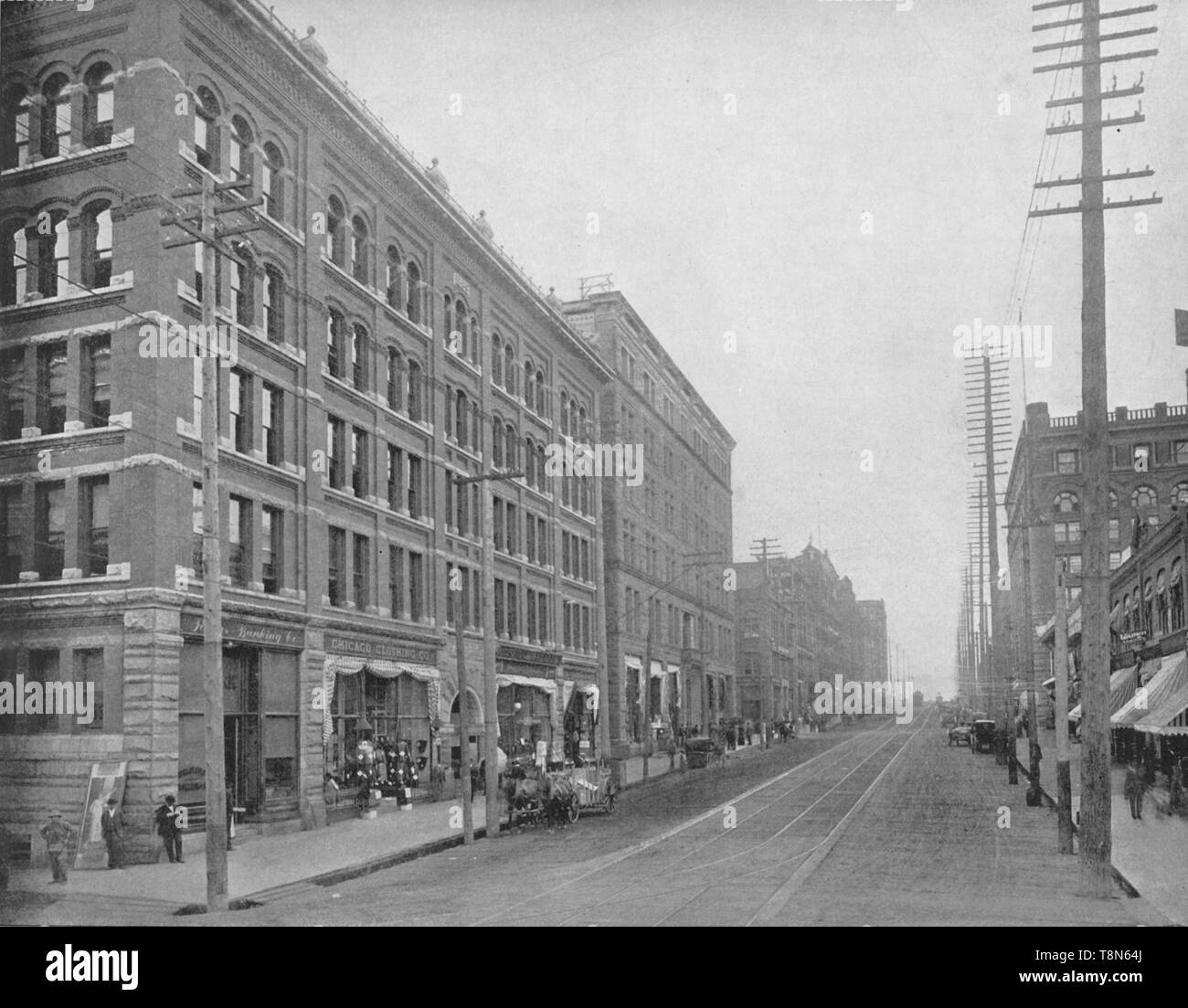 'Second Street, Seattle, Washington', c1897. Creator: Unknown. Stock Photo