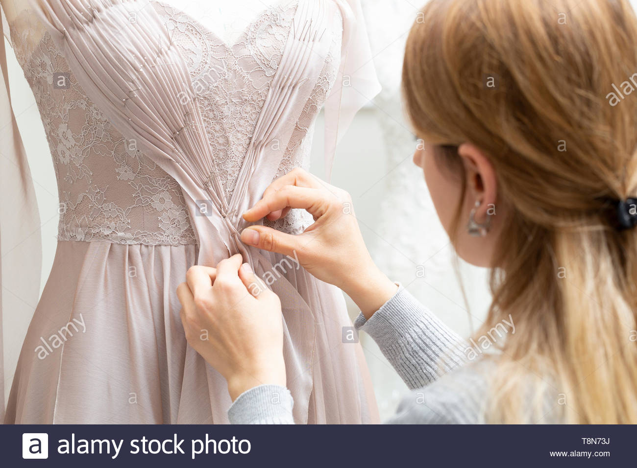 Dress Made By Draping Techniques Stock Photo 246328982 Alamy