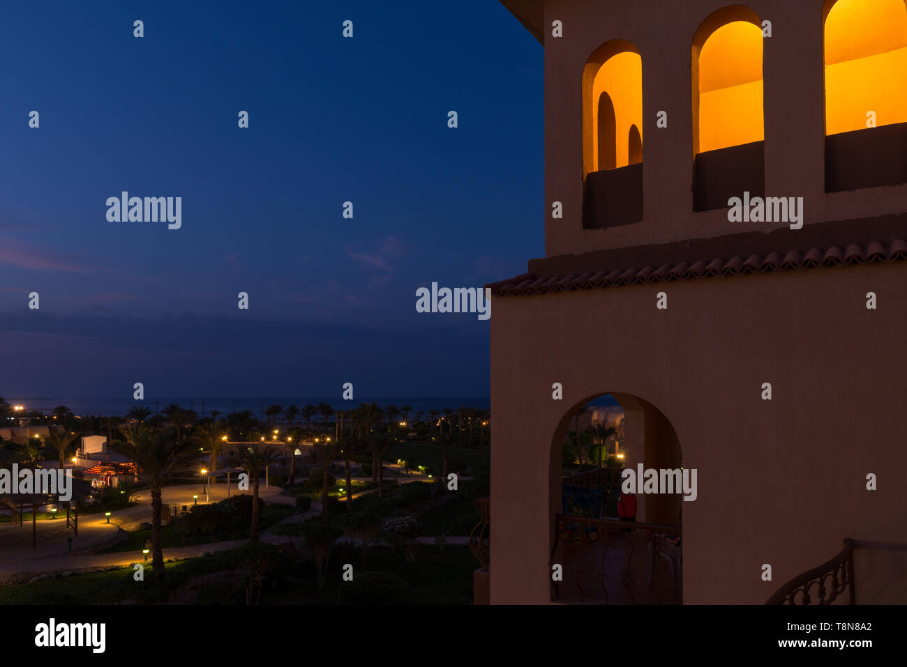 Pensee Royal Azur tourist resort pools Stock Photo - Alamy