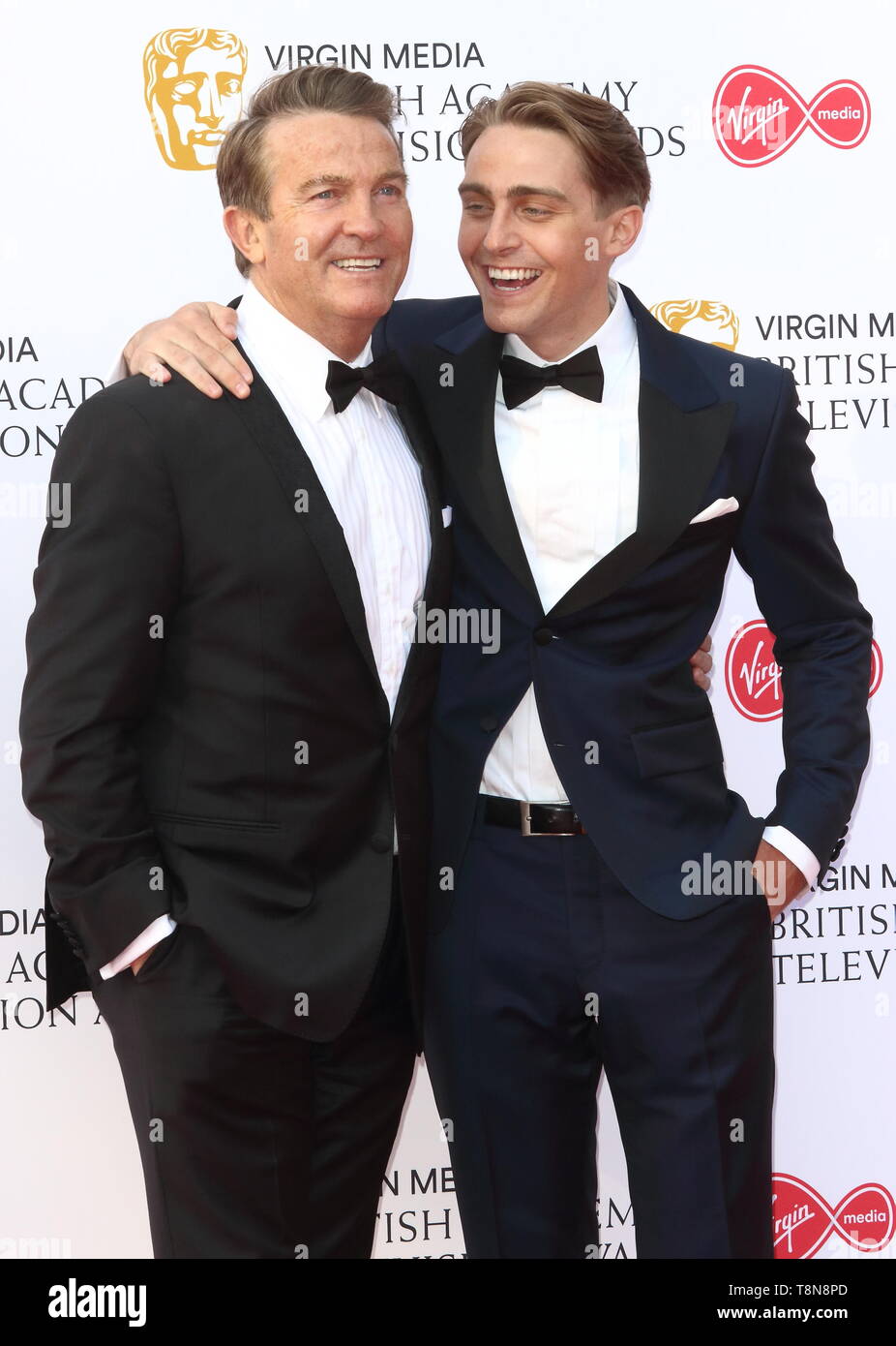 London, UK. Bradley Wash and Barney Walsh    at The British Academy Television Awards  2019 held at  Festival Hall, Belvedere Road, London, on Sunday 12 May 2019   Ref: LMK73 -S2406-130519 Keith Mayhew/Landmark Media.  WWW.LMKMEDIA.COM. Stock Photo