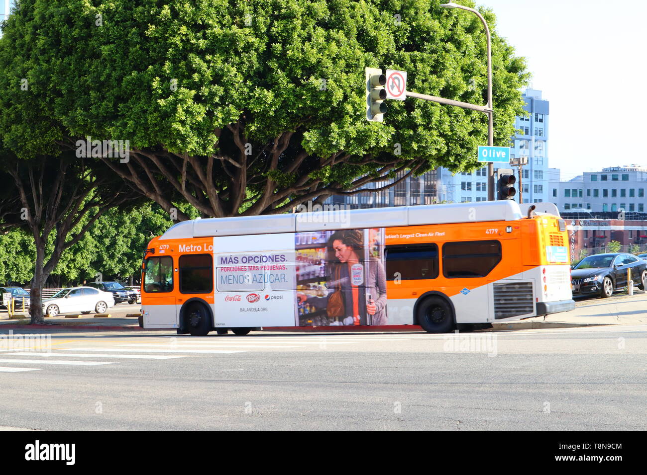view of Los Angeles Metro Bus - Public Transport of Los Angeles County,  California Stock Photo - Alamy