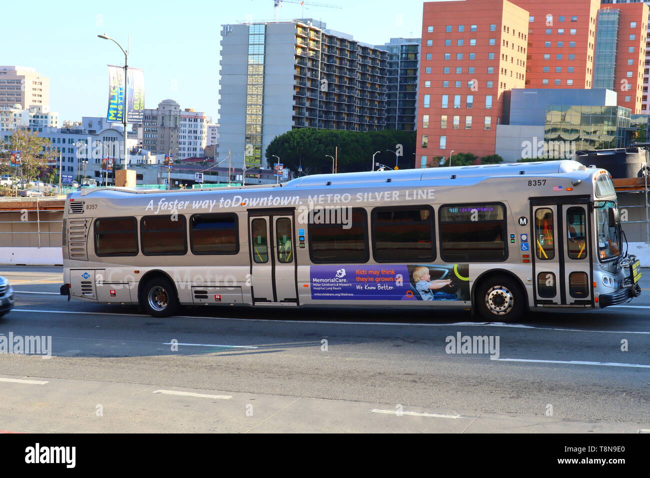 view of Los Angeles Metro Bus - Public Transport of Los Angeles County,  California Stock Photo - Alamy, image size:1300x956