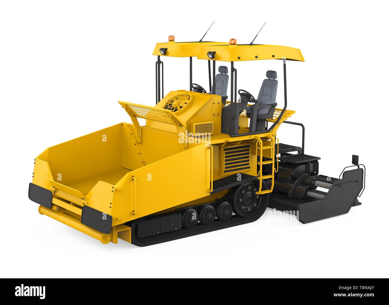 Asphalt Paver Isolated Stock Photo - Alamy