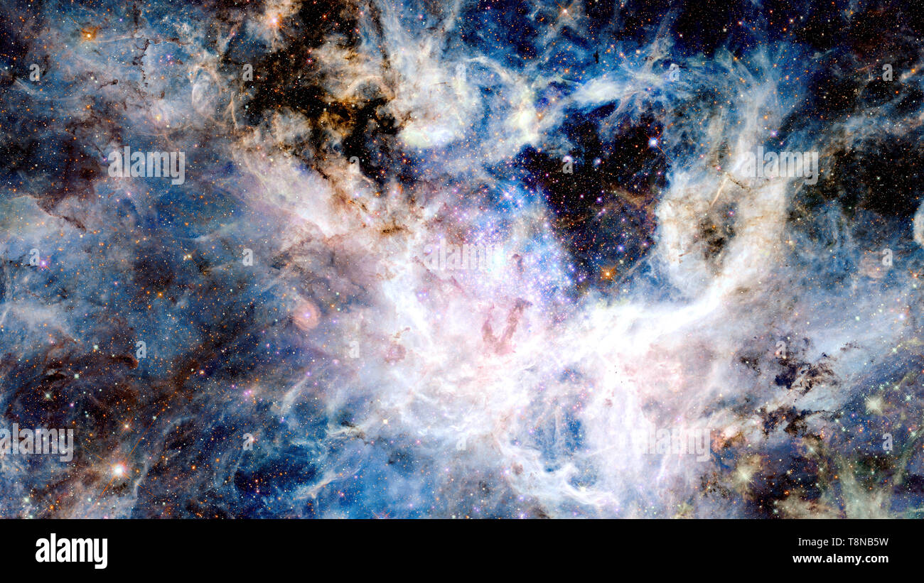 Universe filled with stars, nebula and galaxy. Elements of this image ...