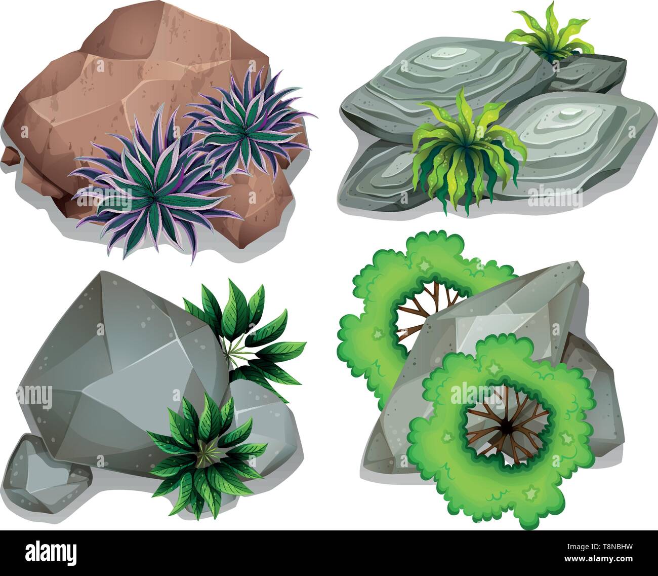 Image stone rock texture Stock Vector Images - Alamy