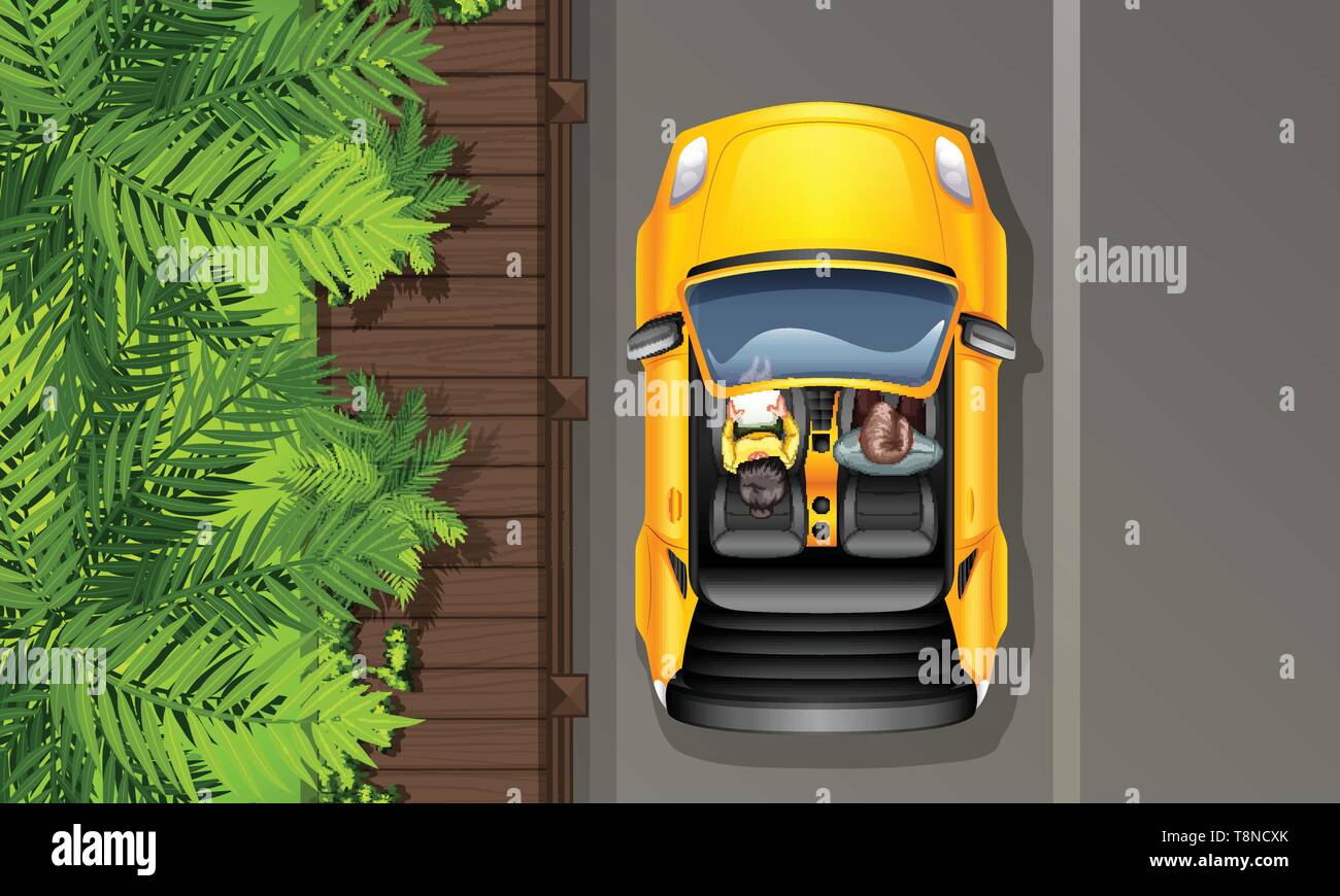 An aerial view of road illustration Stock Vector Image & Art - Alamy
