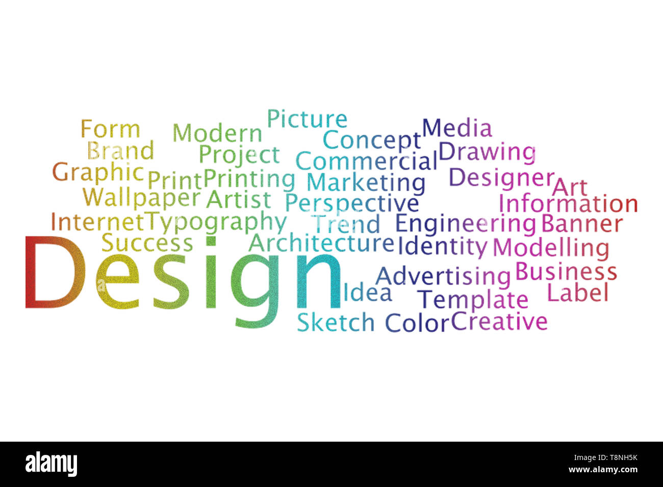 Design word cloud collage. Business and Technology concept Stock Photo ...