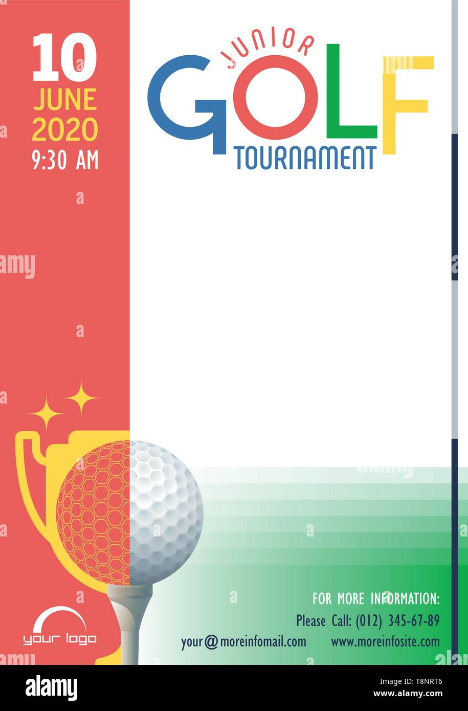 Junior golf tournament Stock Vector Images Alamy