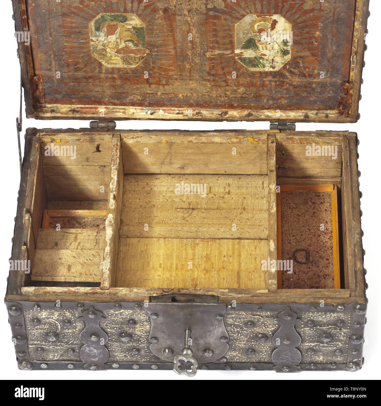 A Dutch Writing Casket With Several Hidden Compartments Circa
