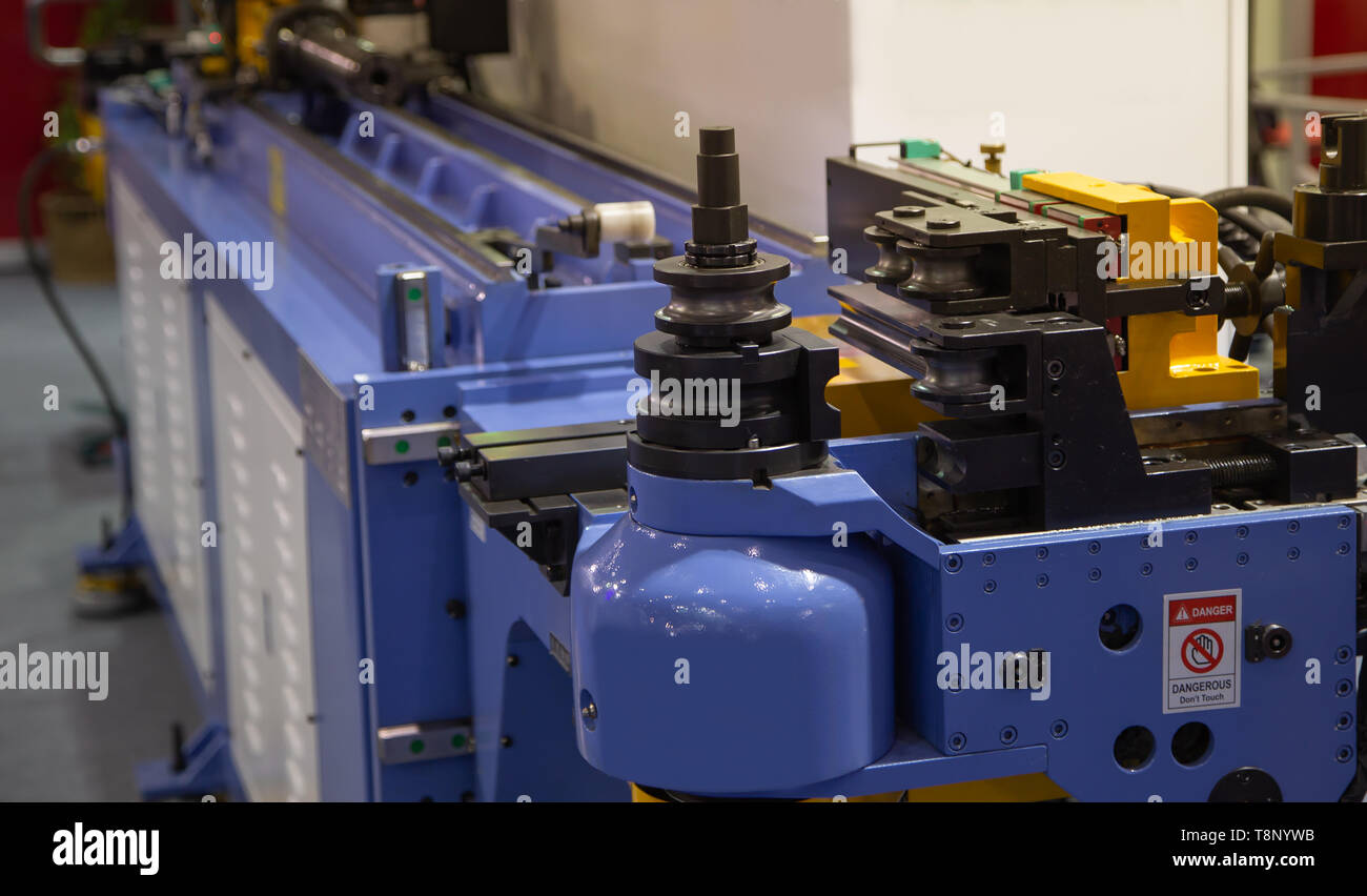 Automatic CNC 3D Tube Pipe Bending Machine Stock Photo Alamy