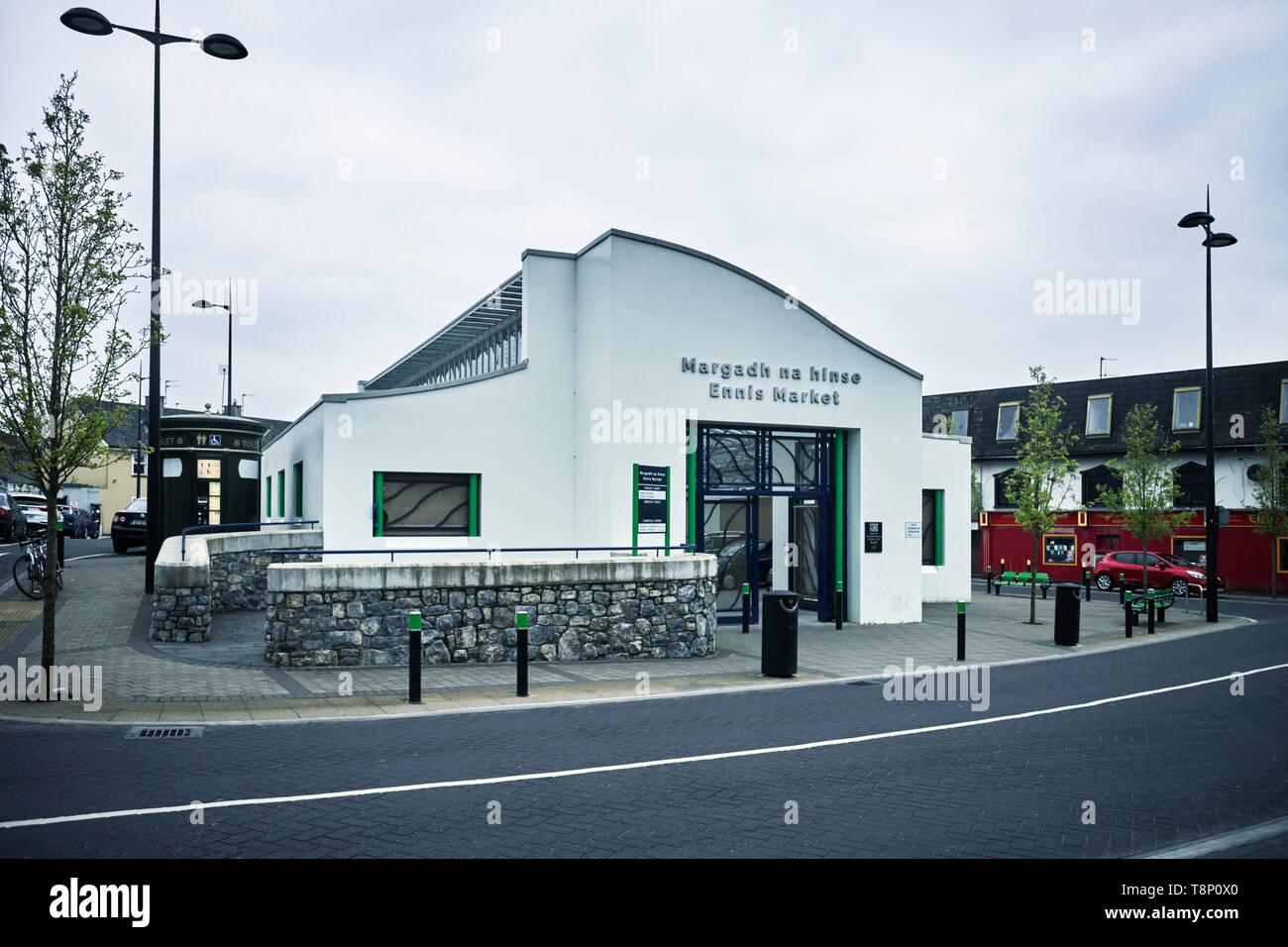 Ennis Market hall in the centre of Ennis, County Clare, Ireland Stock