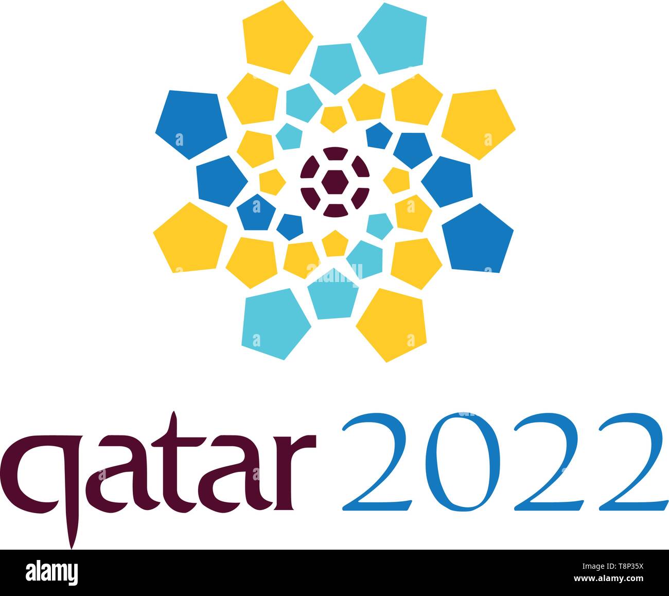 Qatar 2022 logo Stock Vector Images - Alamy